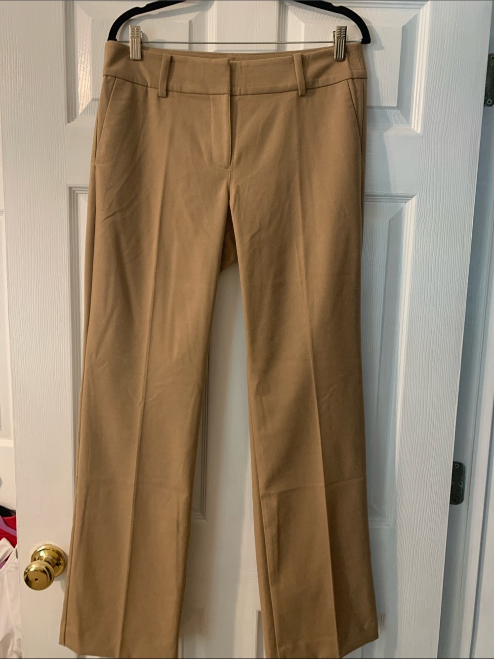 LOFT Women's Tan Straight-Leg Dress Trousers